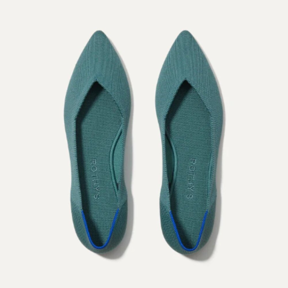 Rothy's The Point - Blue Sage Size 9